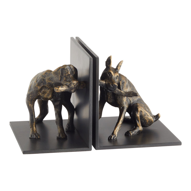 Marathon Cast Iron Non-Skid Bookends