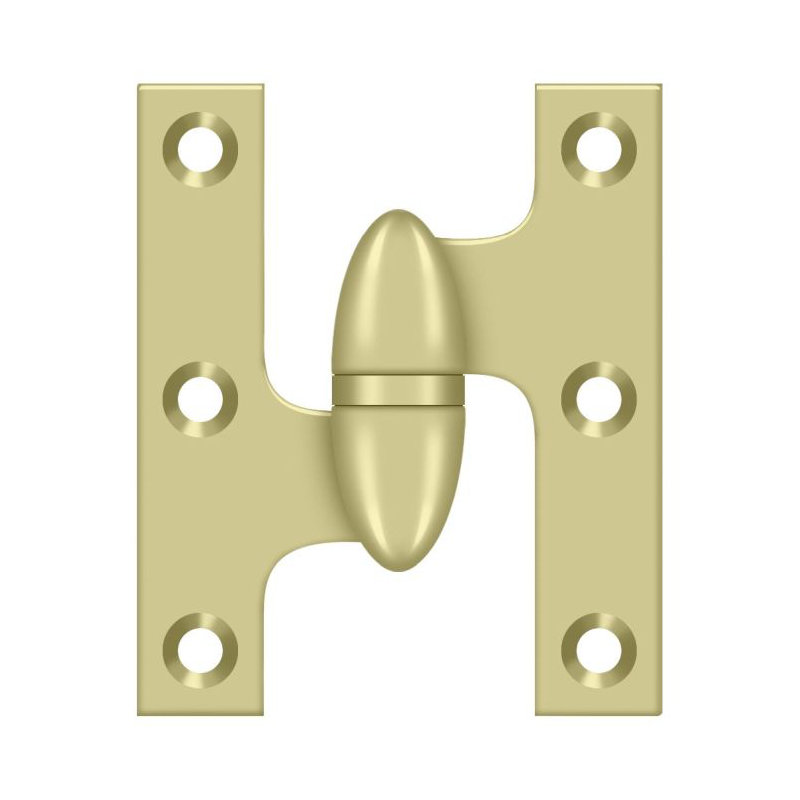 Hinge, Unlacquered Brass, Left Hand