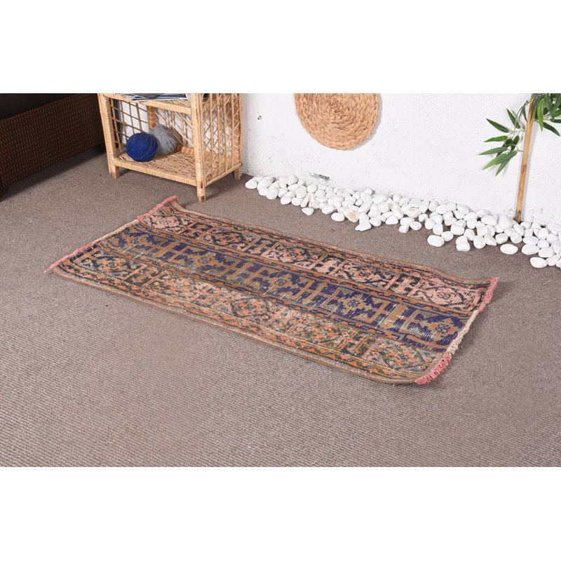 Tapis moderne, petits tapis de 2,2 pi x 4,3 pi, tapis rétro, tapis turc et tapis roses