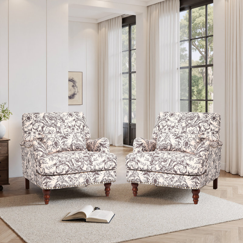 Fauteuil rembourré, Chenille rococo prune