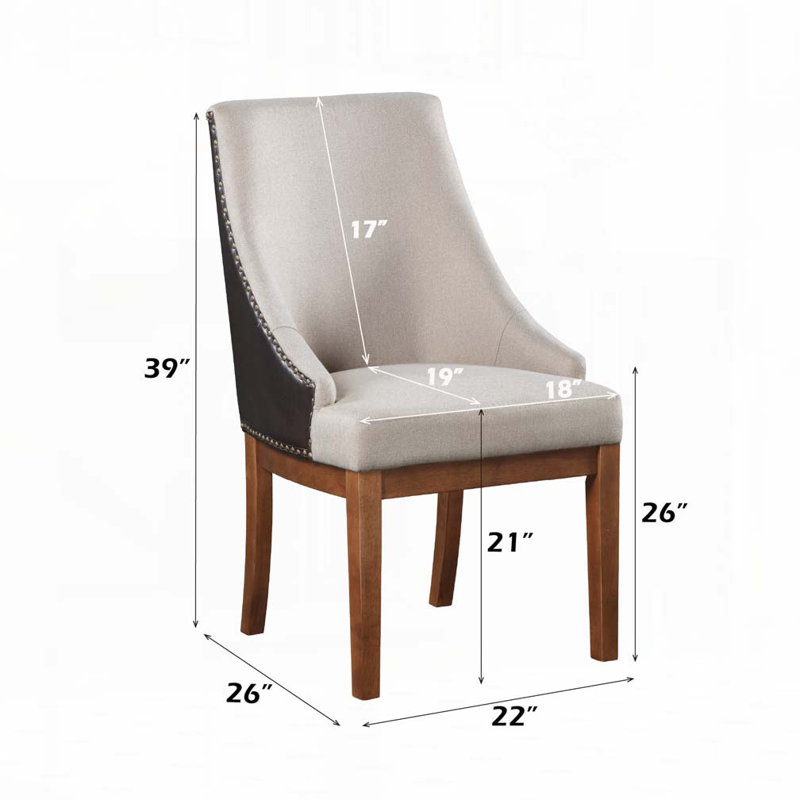 Chaises de salle à manger rembourrées en similicuir
