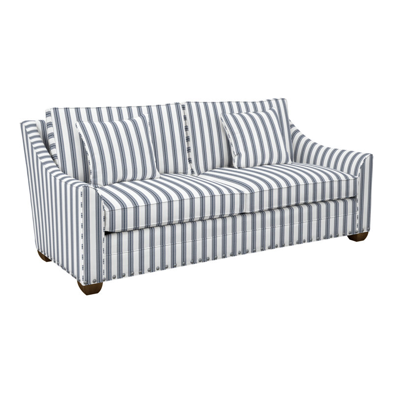 Nicholas Upholstered 89'' Sofa, Perigold Excel Denim, Havana, Yes