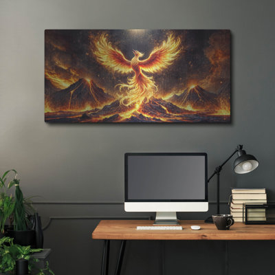  «Phoenix Rising» par Rey Klimt, art mural en métal