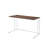 Tyrese Walnut & White Finish Writing Desk W/USB-1601818330