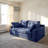 Boneless Convertible Folding Sofa Bed, Sponge Floor Couch with Pillows for Small Space Living Room Bedroom, No-Assembly Required-862164361-862164367