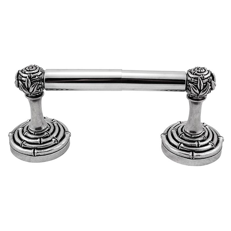 Palmaria Spring Wall Mount Toilet Paper Holder, Vintage Pewter