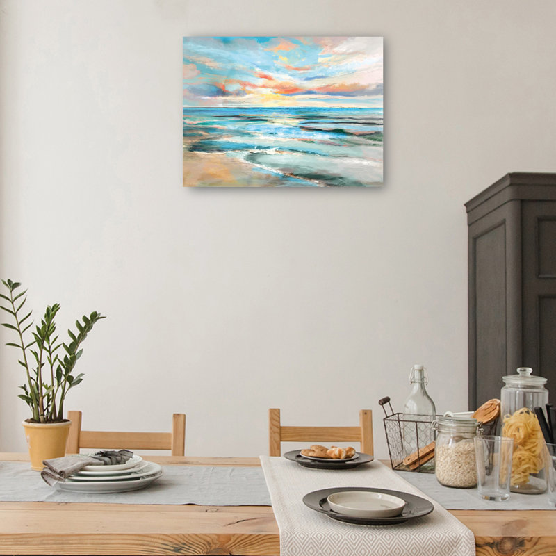 «Painted Paradise» par Studio Arts, reproduction d'art sur toile, H 18 po x l 24 po x P 1,5 po, Toile tendue
