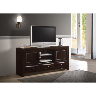 1Pc 3 Drawers Shelf Storage Space TV Stand Bedroom Living Room Furniture