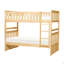 Lit superposé simple au-dessus de simple avec boîtes de rangement-825099539