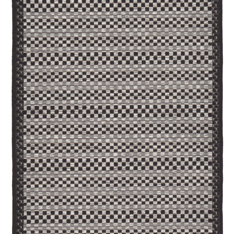 Tapis intérieur / extérieur gris rayé, Tapis de couloir 2 pi 2 po x 6 pi