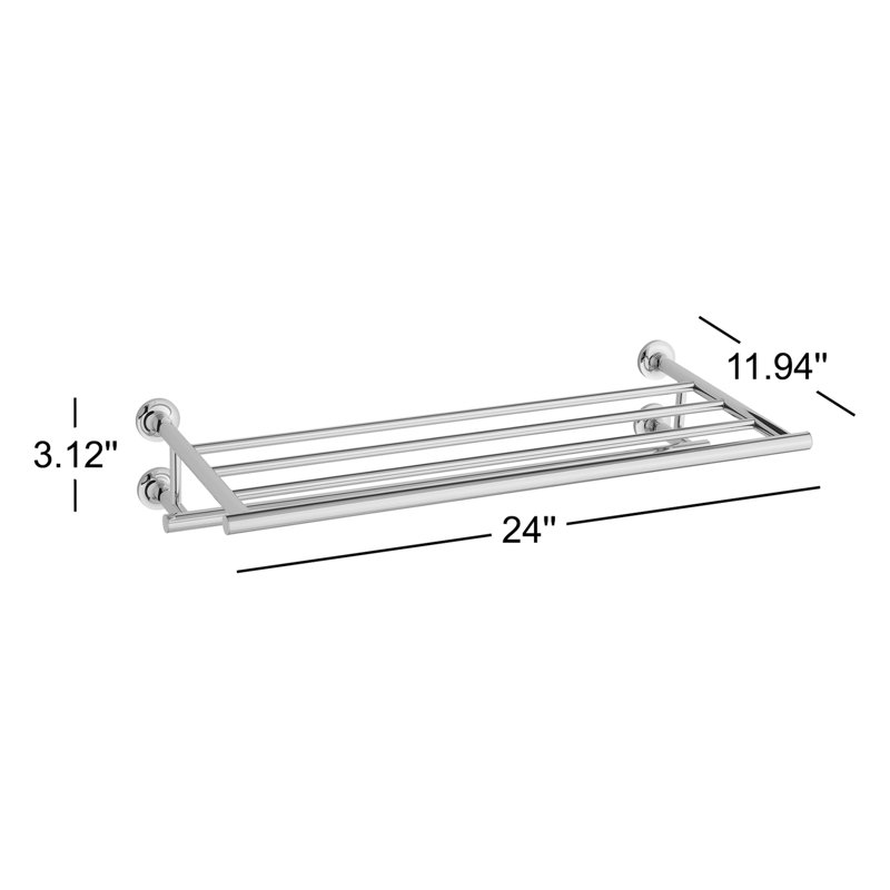 Purist Hotelier Wall Shelf, Matte Black