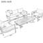 Ustyle Lawn Outdoor With Table - Waterproof, Rust, . Curved Design For Optimal Comfort. Beige Cushions, Steel Construction. Easy To Clean Multi Made, Waterproof & Blocking Comfy Cushions Ideal Garden