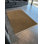 Tapis décoratif beige beige brun à motif géométrique à franges