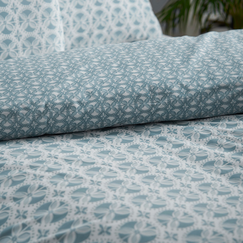 Sardinia Mosaic Tile Reversible Duvet Cover Set, 135 x 200 cm