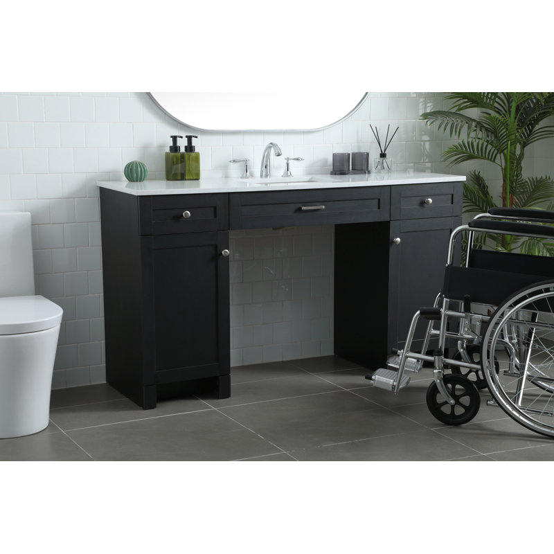 Ensemble de meuble-lavabo simple 60 po Cooper, Noir