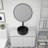 Bathroom Ceramic Vessel Counter Basin - Matte Black, 15.66 In. Width, Fashionable Art Easy Maintenance, Depth-241428155