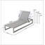 Chaise longue d'extérieur