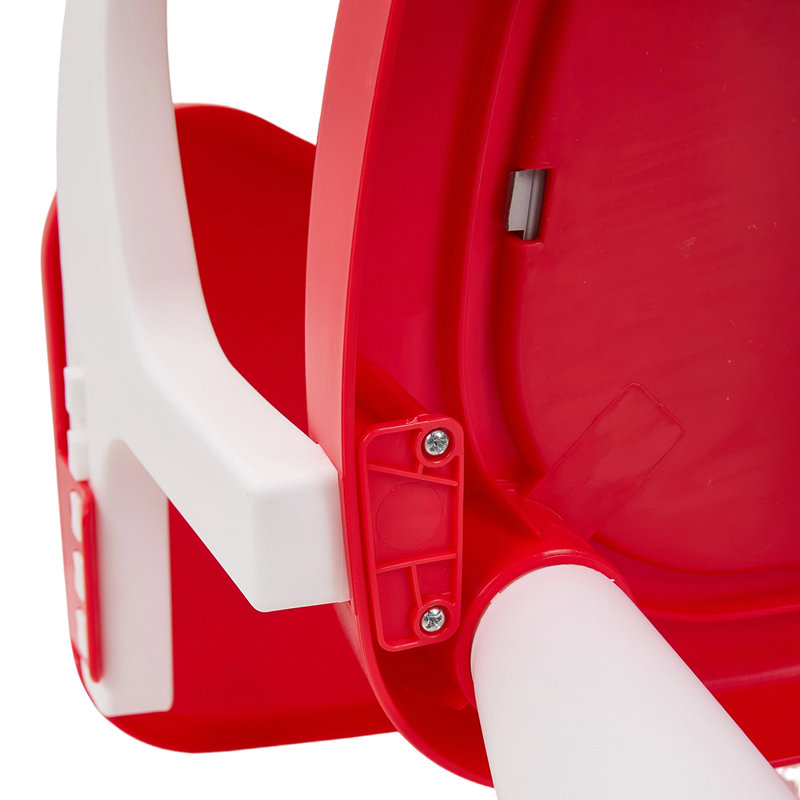 High Chair, White/Red