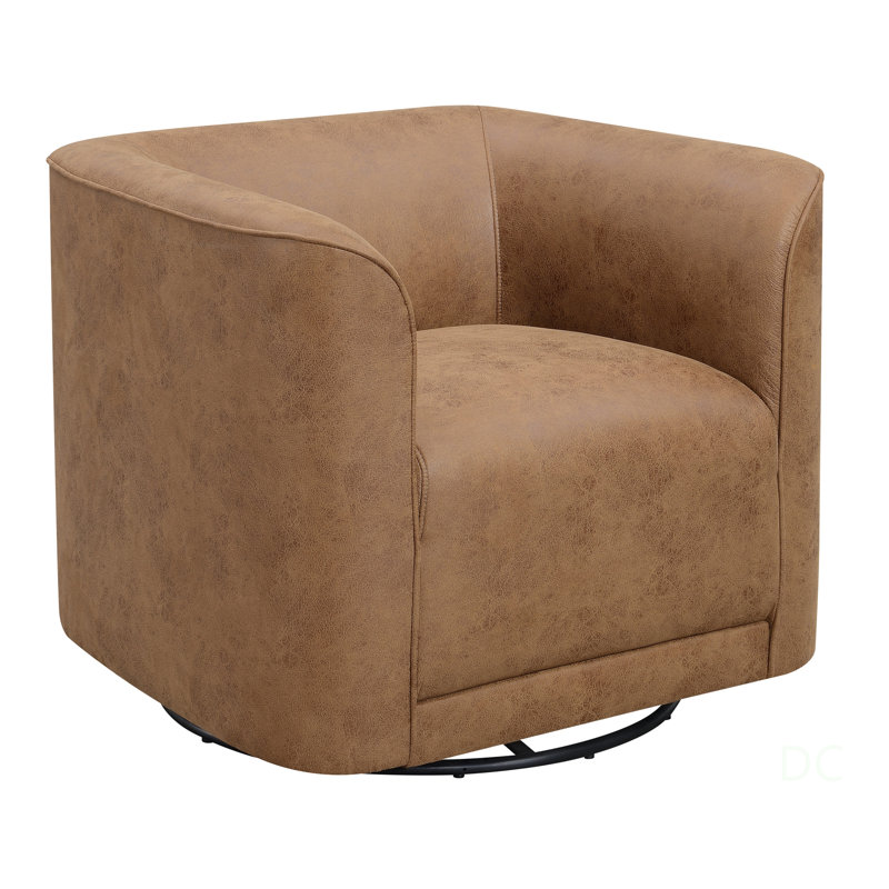Brown Swivel Accent Chair