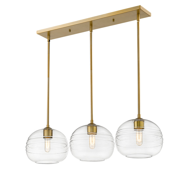 Engelhardt 3 - Light Cluster Pendant, Olde Brass