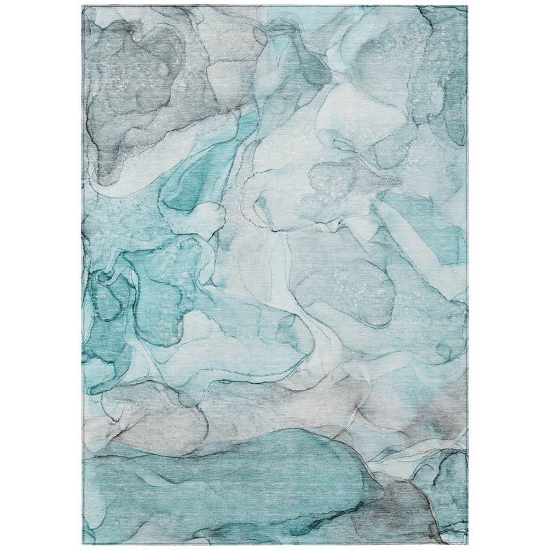 Abstract Indoor / Outdoor Rug, Rectangle 8' x 10'