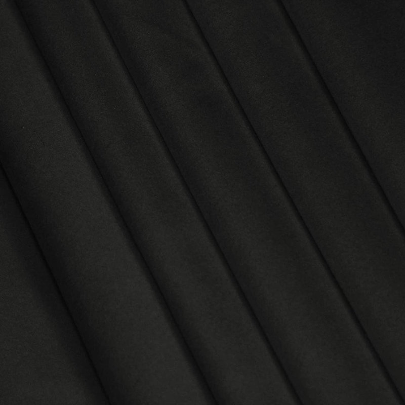 Pom Pom Soft Light Filtering Velvet Curtains with Rod Pocket for Bedroom and Living Room, Dark Gray, 42" W x 84" L