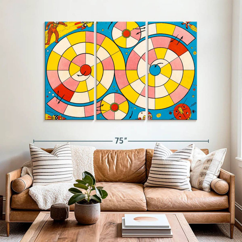 Vintage Board Game, 42" H x 65" W