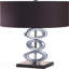Lampe de table - 3 anneaux argentés, avec prise