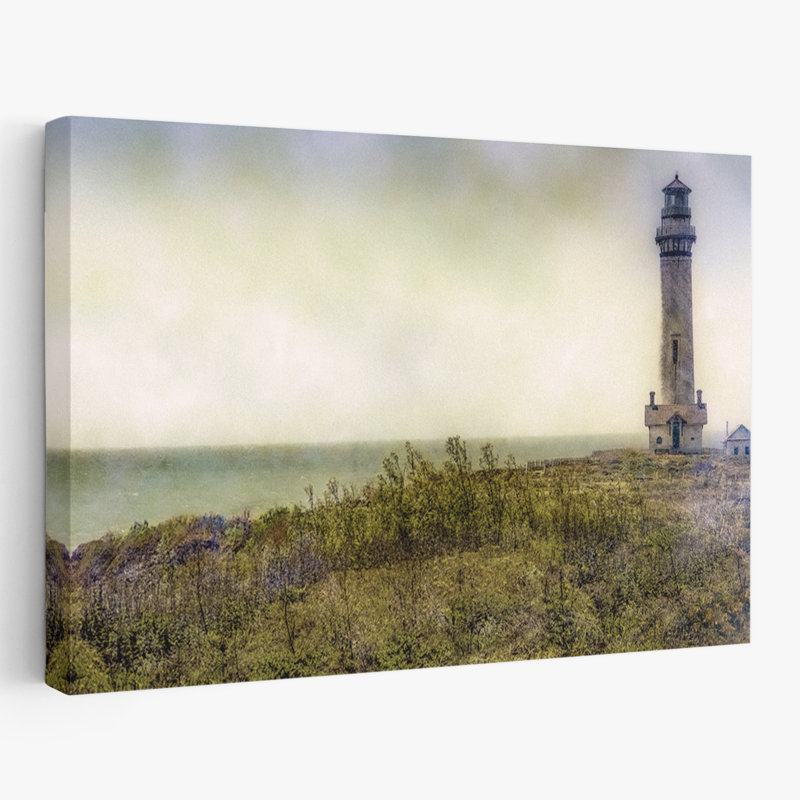 Phare de Pidgeon - art aquarelle paysage phare, H 16 po x l 24 po
