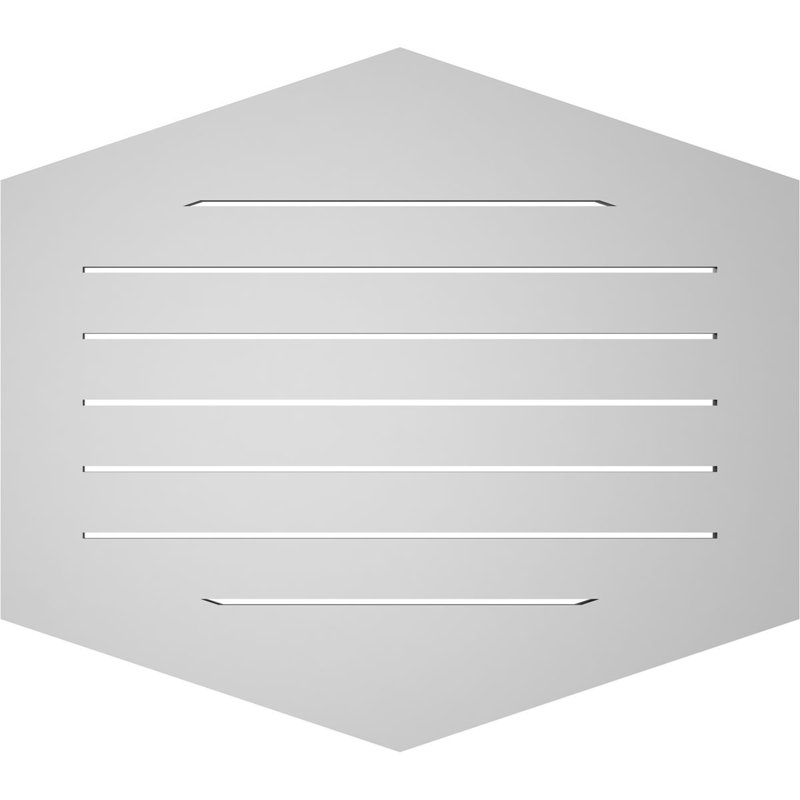 Pente verticale verticale en uréthane 4 pi, H 30 po x l 34 po x P 1 po