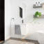 Ensemble de meuble-lavabo simple 23,8 po avec plateau en céramique Walsie