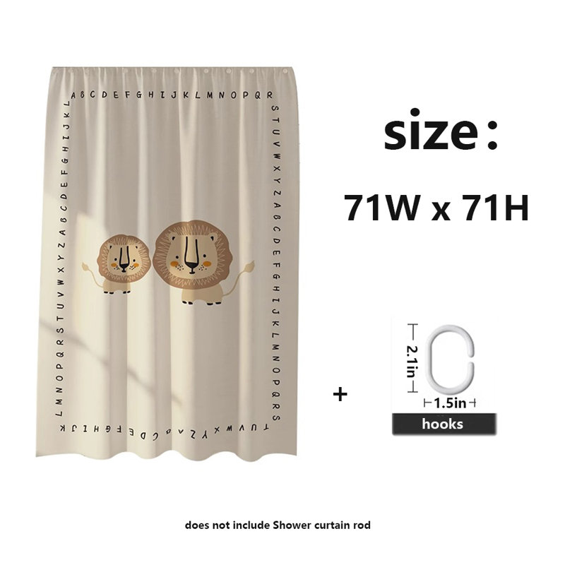 Rideau de douche en polyester