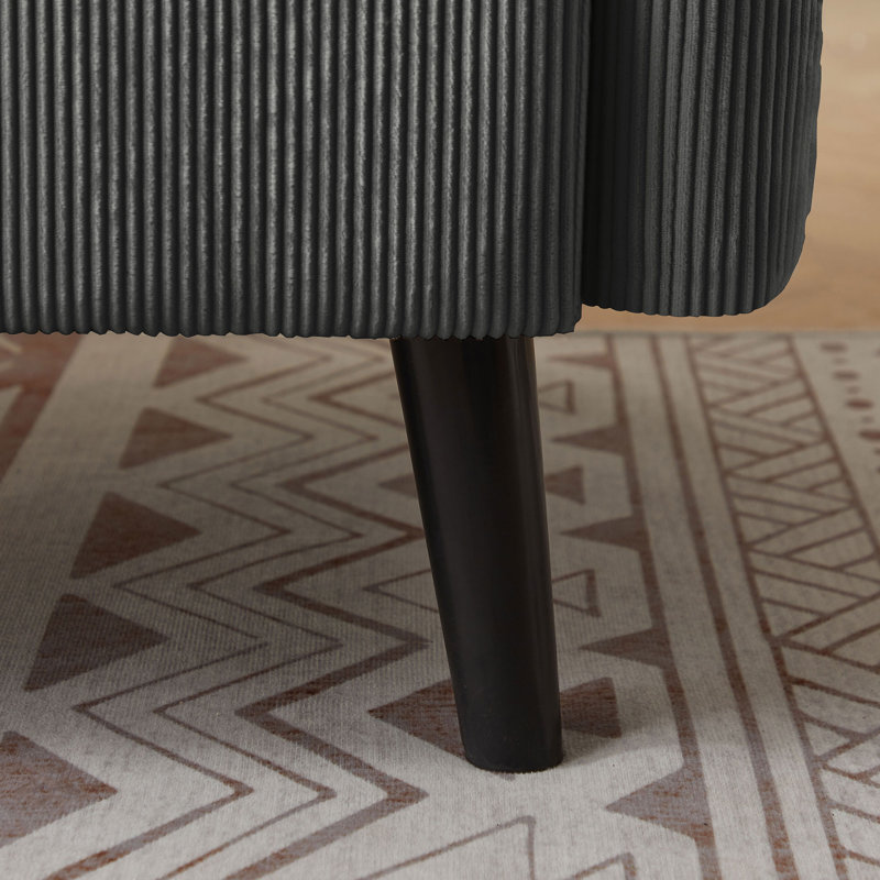 Causeuse pour petits espaces, Gris foncé