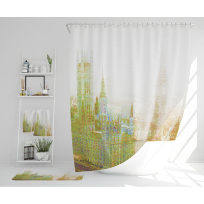 Natavius Polyester Shower Curtain Set