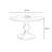 Walnut&Black Round Solid Wood Dining table-1584691831
