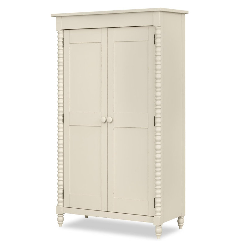 Armoire Jenny Lind Lake Country, Tissu de voile blanc