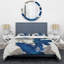 Gold Glam Squares VI - Ensemble de housse de couette abstrait - Microfibre de polyester-50573595-112917695