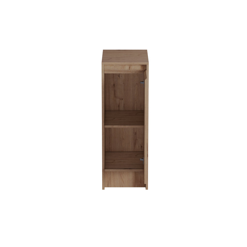Armoire de rangement ultra-étroite 12 po pour petits espaces, finition chêne, L 12 po