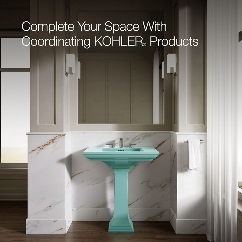 Memoirs Stately 30-3/4 In. Rectangular Pedestal Bathroom Sink, 150th Spring Green