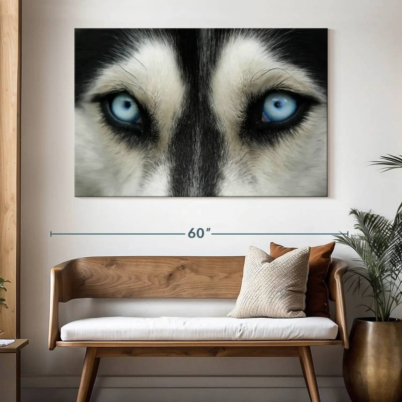 Brampt Sky Eyed Husky, 34" H x 51" W