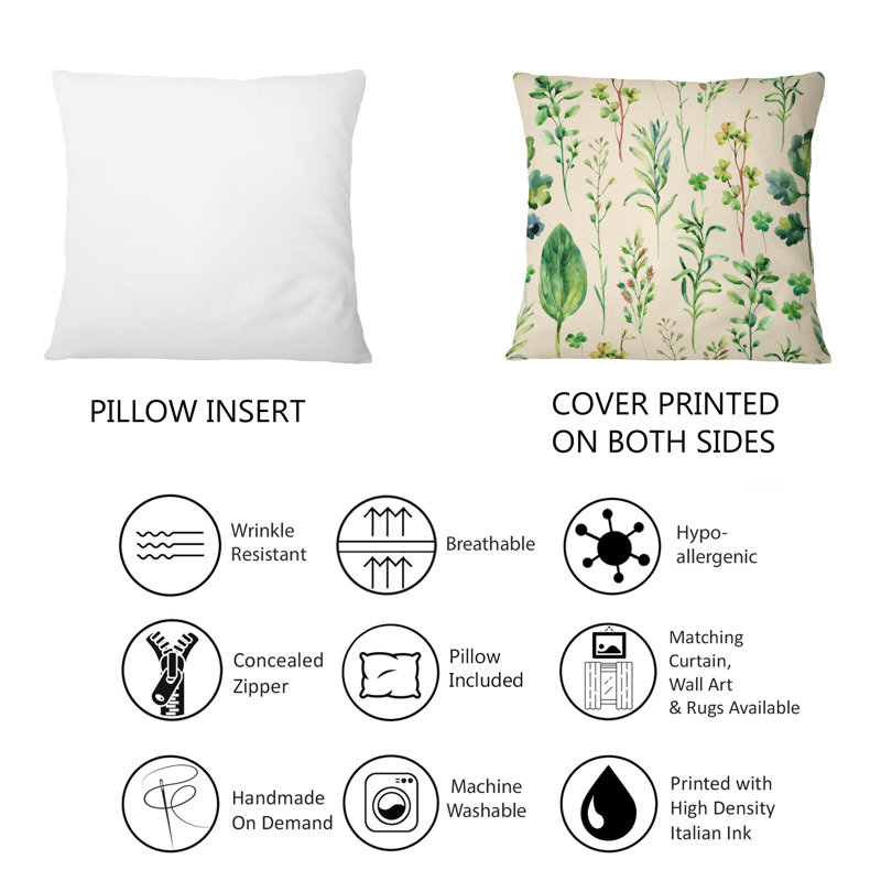 Coussin Meadow Weeds And Herbs I