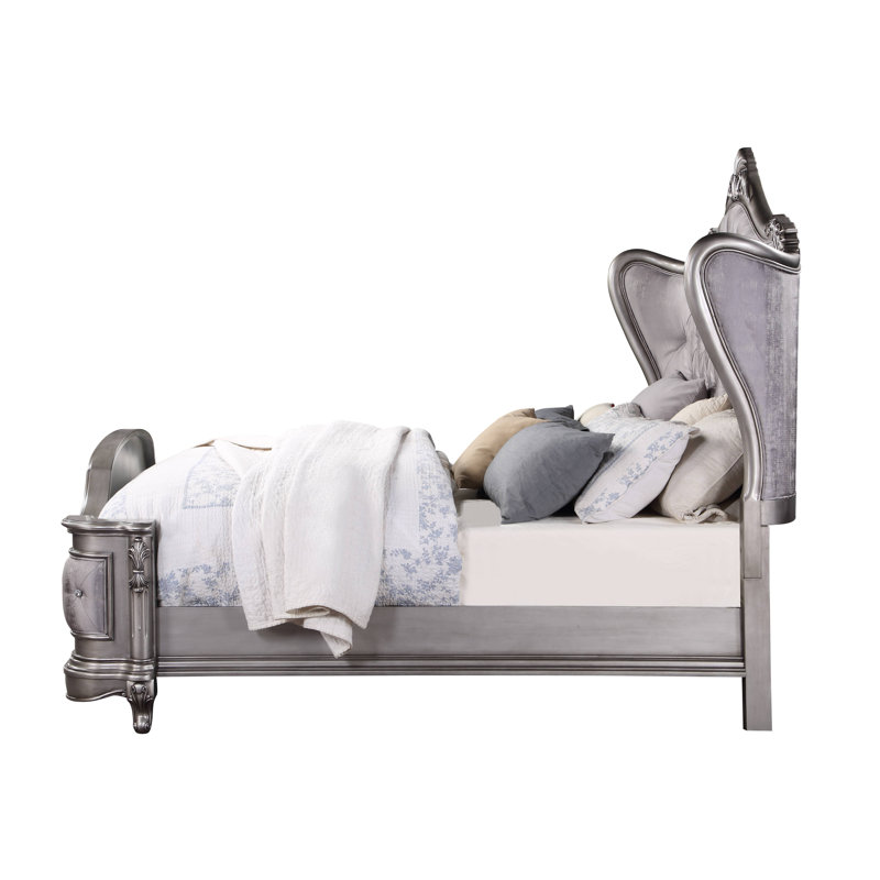 Upholstedred Bed Frame With Headboard, Queen