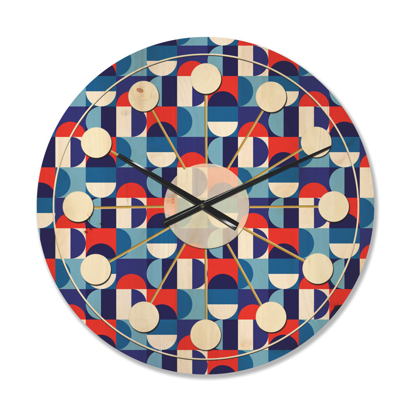 Horloge murale Mid-Century, Petit