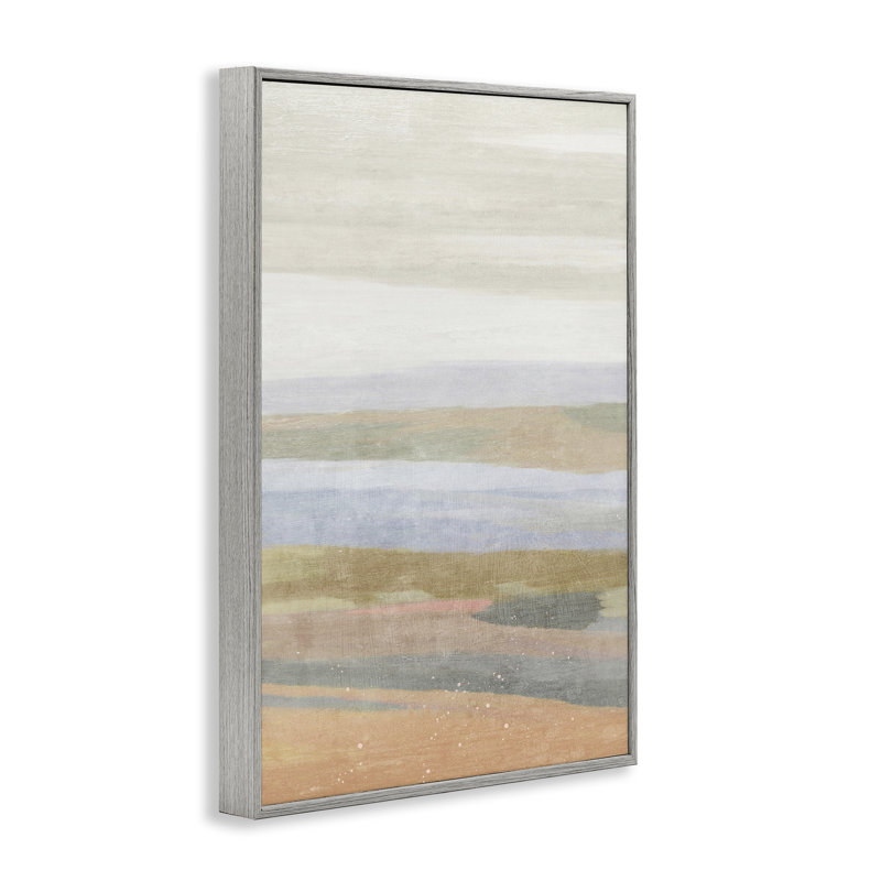 «Beach Dunes Abstraction», art de la giclée encadrée par Suzanne Nicoll, Estampe numérique Farmhouse, H 30 po x l 20 po