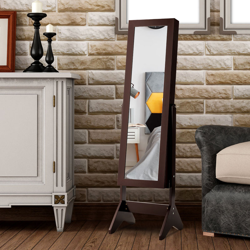 Armoire à bijoux avec miroir, Café
