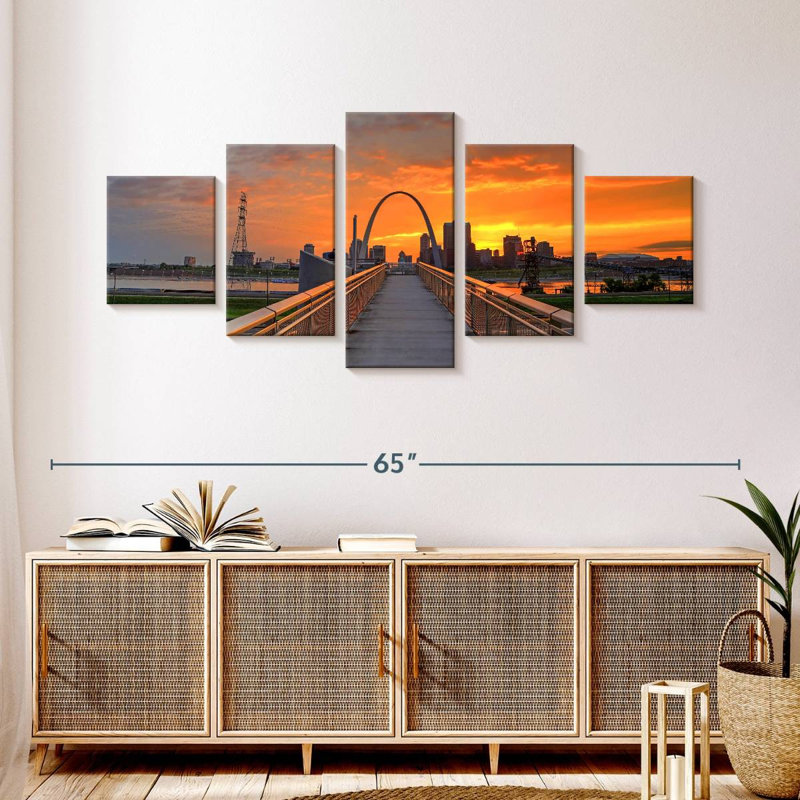 Way to St. Louis Arch, H 24 po x l 55 po