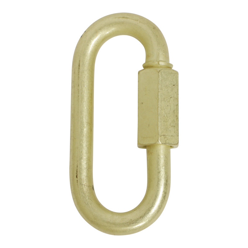 Verrouillage à vis fileté (2 pièces), Jaune, H 2,56 po x l 1,22 po x P 0,28 po
