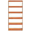 167.5cm H x 80cm W Solid Wood Book Cabinet Bookcase