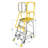 4 Step 375Lbs Aluminum Rolling Platform Ladder