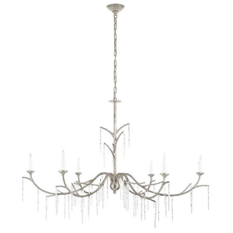 Lustre en cristal Joliet, Dorure, Couleurs mélangées, 30" Width x 28" Height